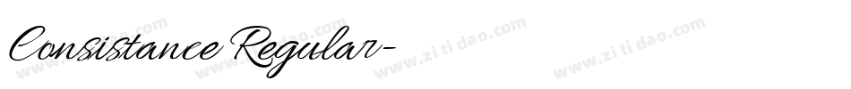 Consistance Regular字体转换